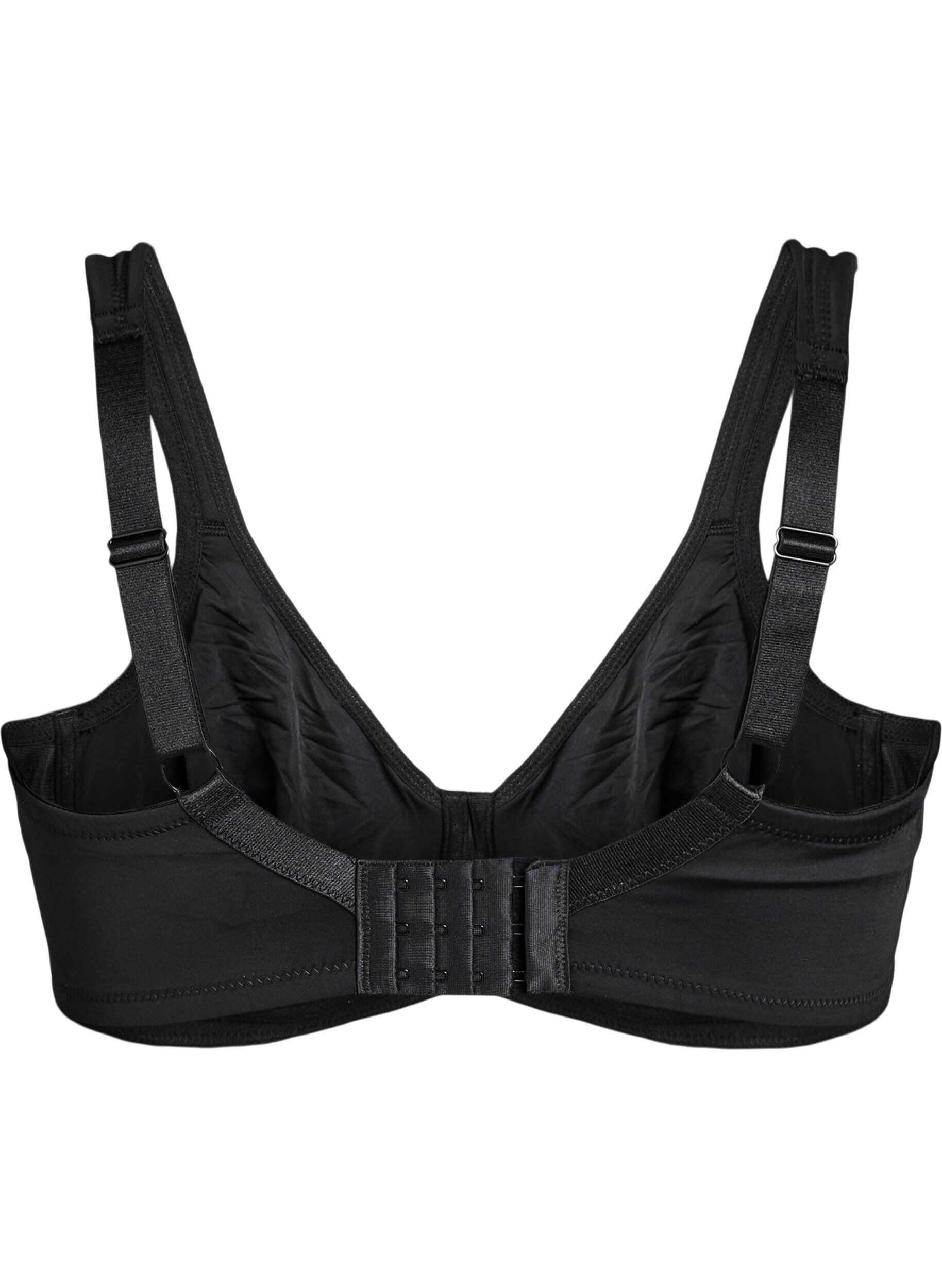 ZizziBequemer BH mit B&uuml;gel und geformten Cups, Schwarz, Packshot image number 1