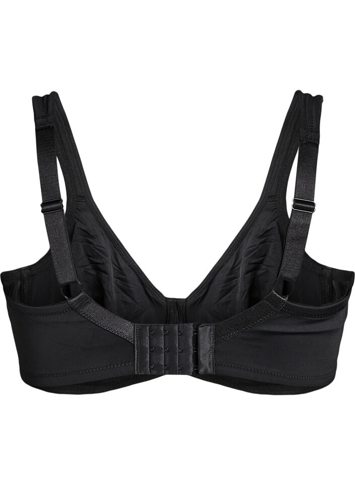 Bequemer BH mit B&uuml;gel und geformten Cups, Schwarz, Packshot image number 1