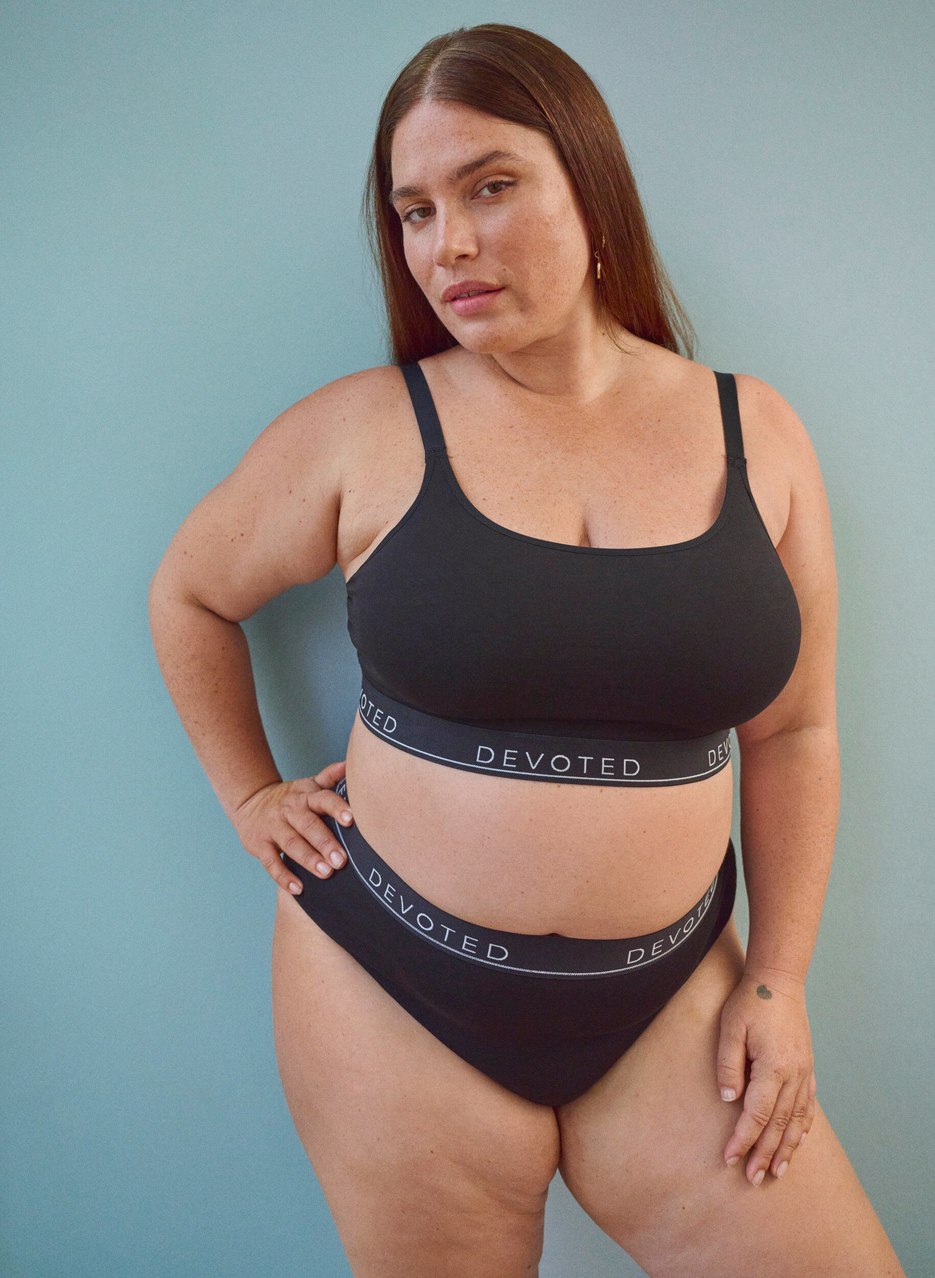 ZizziBaumwoll-G-String mit regul&auml;rer Taille, Schwarz, Image image number 0