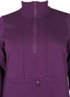 Kurzes Sweatshirtkleid mit Stehkragen und verstellbarer Taille, Deep Purple, Packshot image number 2