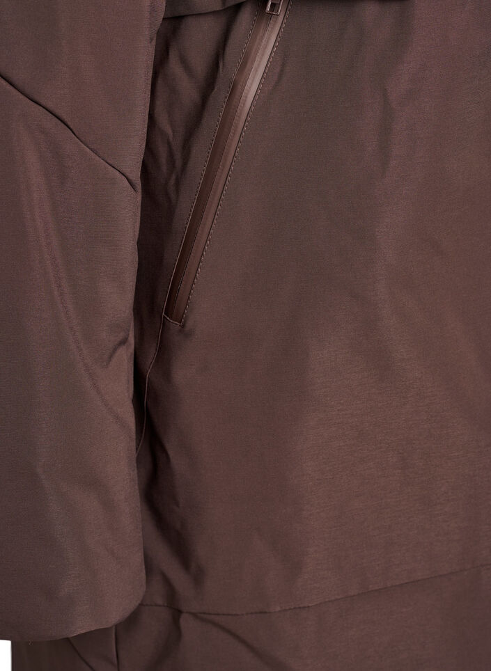 Winterjacke mit verstellbarer Taille, Braun, Packshot image number 3