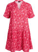 Kurzes A-Linien-Kleid aus Baumwollmusselin, Rot, Packshot image number 0