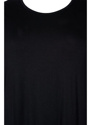 Jerseykleid aus Viskose mit 3/4 Ärmeln, Black, Packshot image number 2