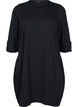 Baumwollkleid mit Ballon-Passform, Schwarz, Packshot image number 0