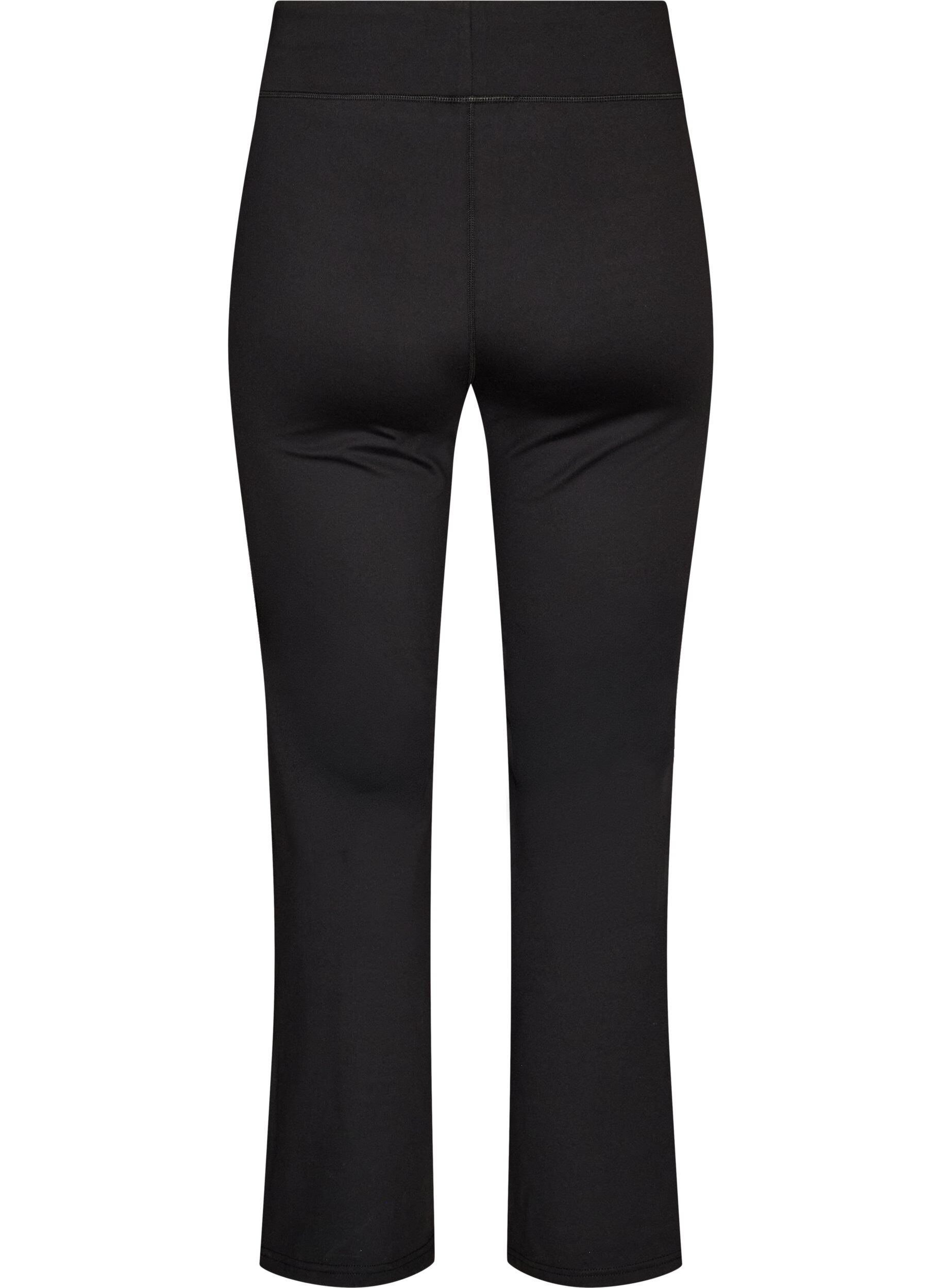 ZizziBootcut-Trainingstights mit hoher Taille, Schwarz, Packshot image number 1