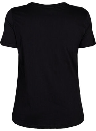 Trainings-T-Shirt mit Print, Black w. stripe A, Packshot image number 1