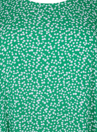 FLASH – Kleid aus Viskose mit Schnittlinie, Bright Green Wh. AOP, Packshot image number 2