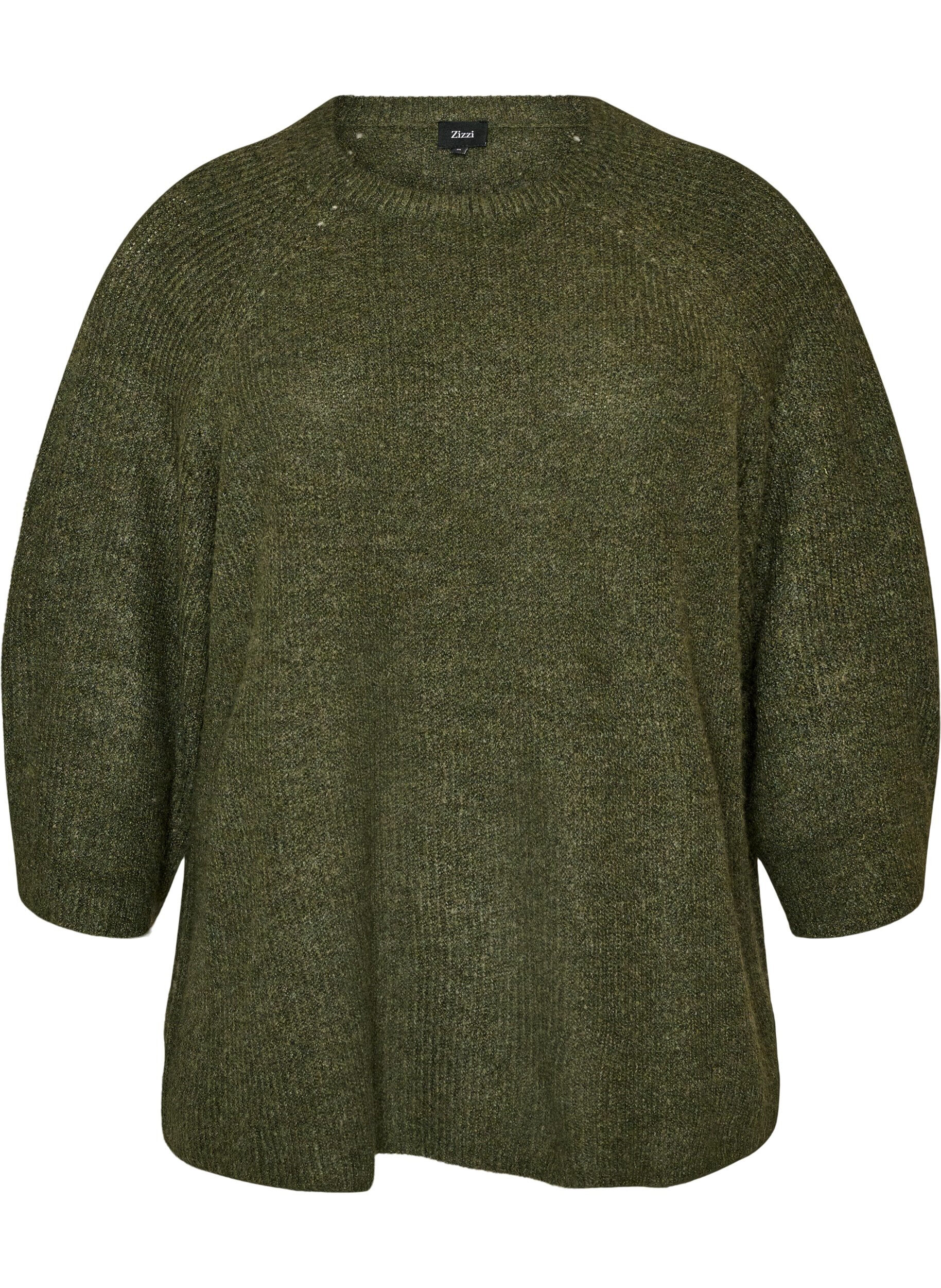 Ripppullover mit 3/4-&Auml;rmeln