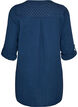 Tunika aus Baumwollmusselin mit Broderie Anglaise, Blau, Packshot image number 1
