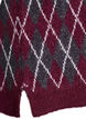 Gestrickte Weste mit V-Ausschnitt und Argyle-Muster, Rot, Packshot image number 3
