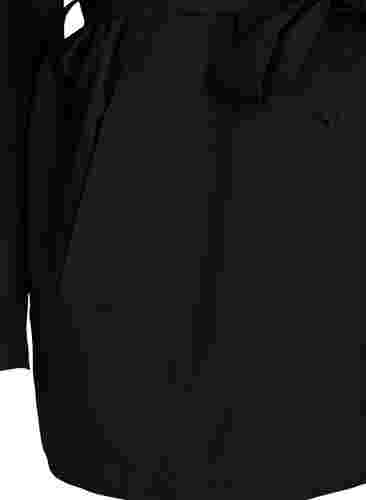 Trenchcoat mit Gürtel und Taschen, Black, Packshot image number 3