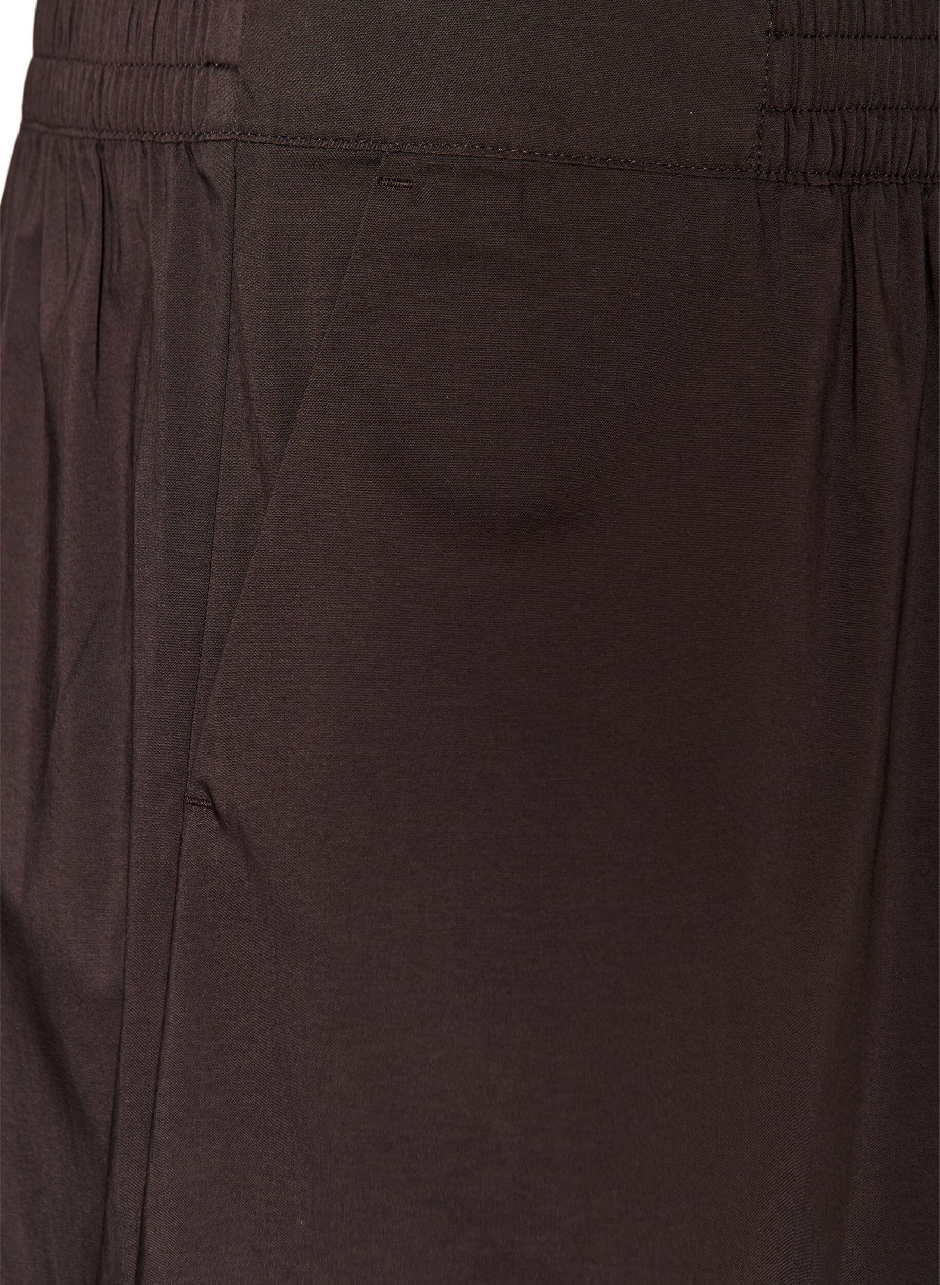 ZizziBallonhose mit Taschen und elastischem Bund, Braun, Packshot image number 2