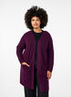 Lange Strickjacke mit Taschen, Potent Purple Mel., Model image number 0