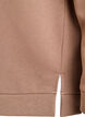 Sweatshirt mit hohem Kragen und Reißverschluss, Braun, Packshot image number 3
