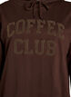 Hoodie mit Textmotiv aus Frottee, Braun, Packshot image number 2