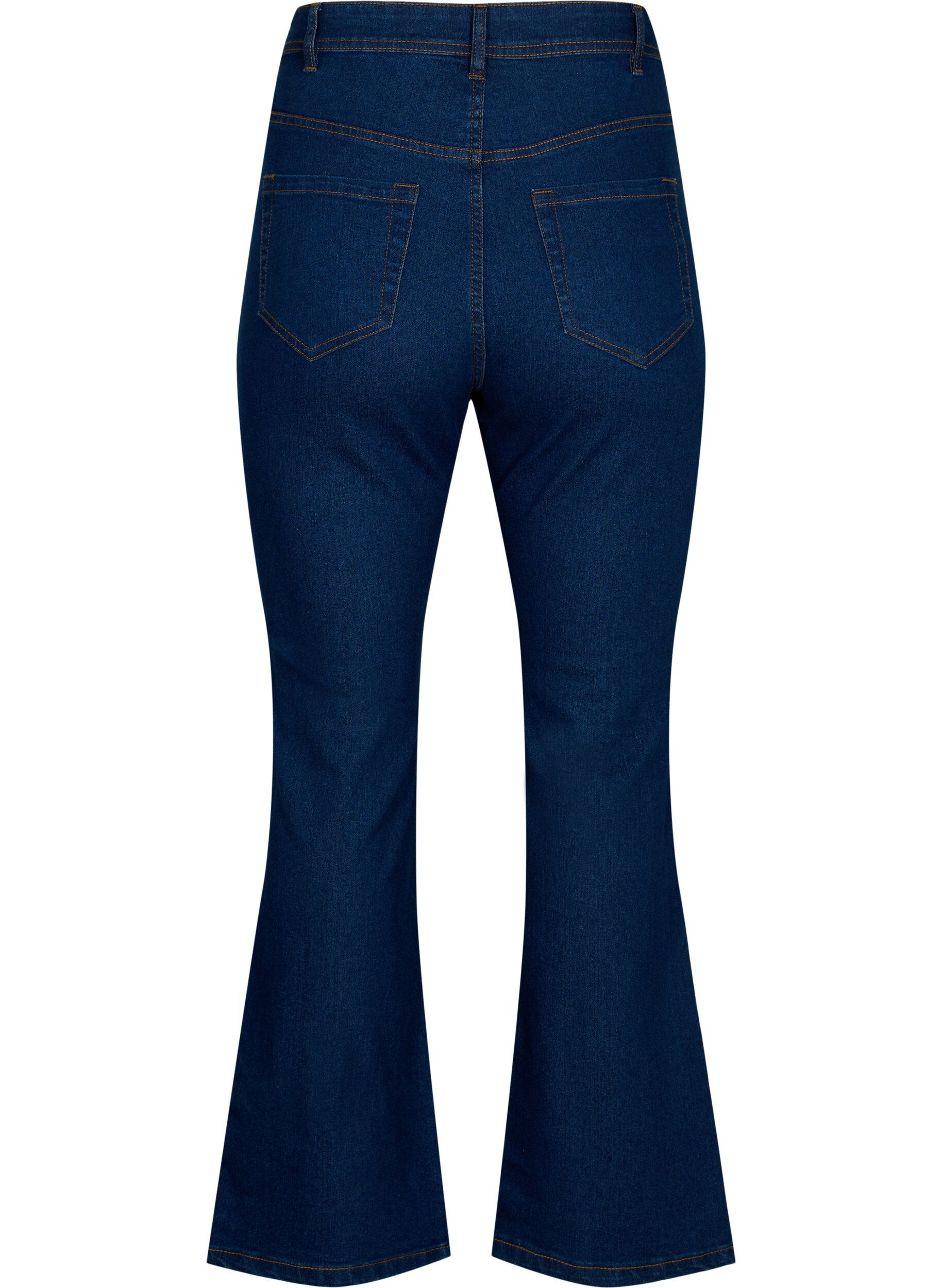 ZizziFLASH - Hoch taillierte Jeans mit Bootcut, Blau, Packshot image number 1