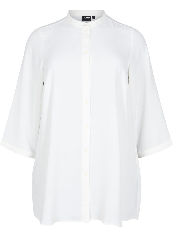 Tunika mit 3/4-&Auml;rmeln, Vanille, Packshot image number 0