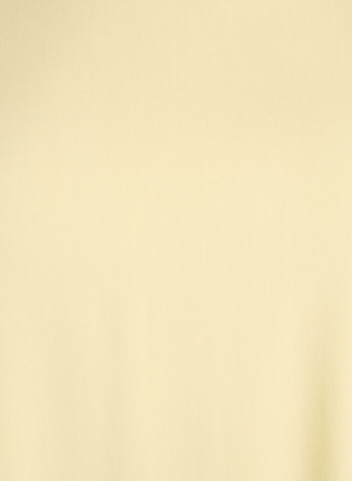 Kurz&auml;rmelige, gewebte Bluse mit Rundhals, Gelb, Packshot image number 2