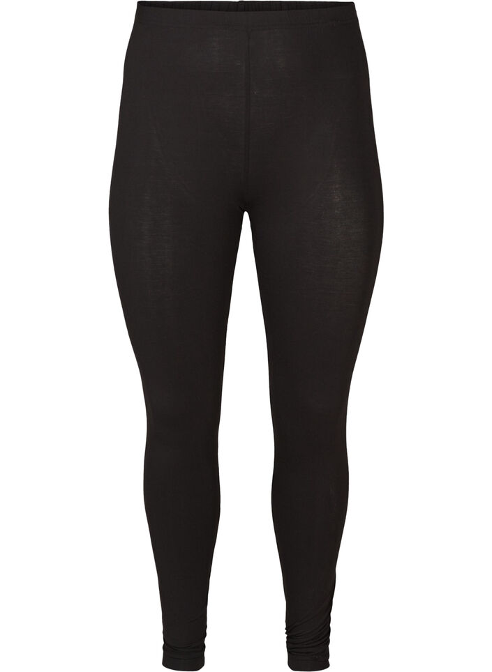 Basic-Leggings aus Viskose, Schwarz, Packshot image number 0
