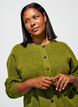 Rippenstrick Strickjacke mit Kn&ouml;pfen, Gr&uuml;n, Model image number 3