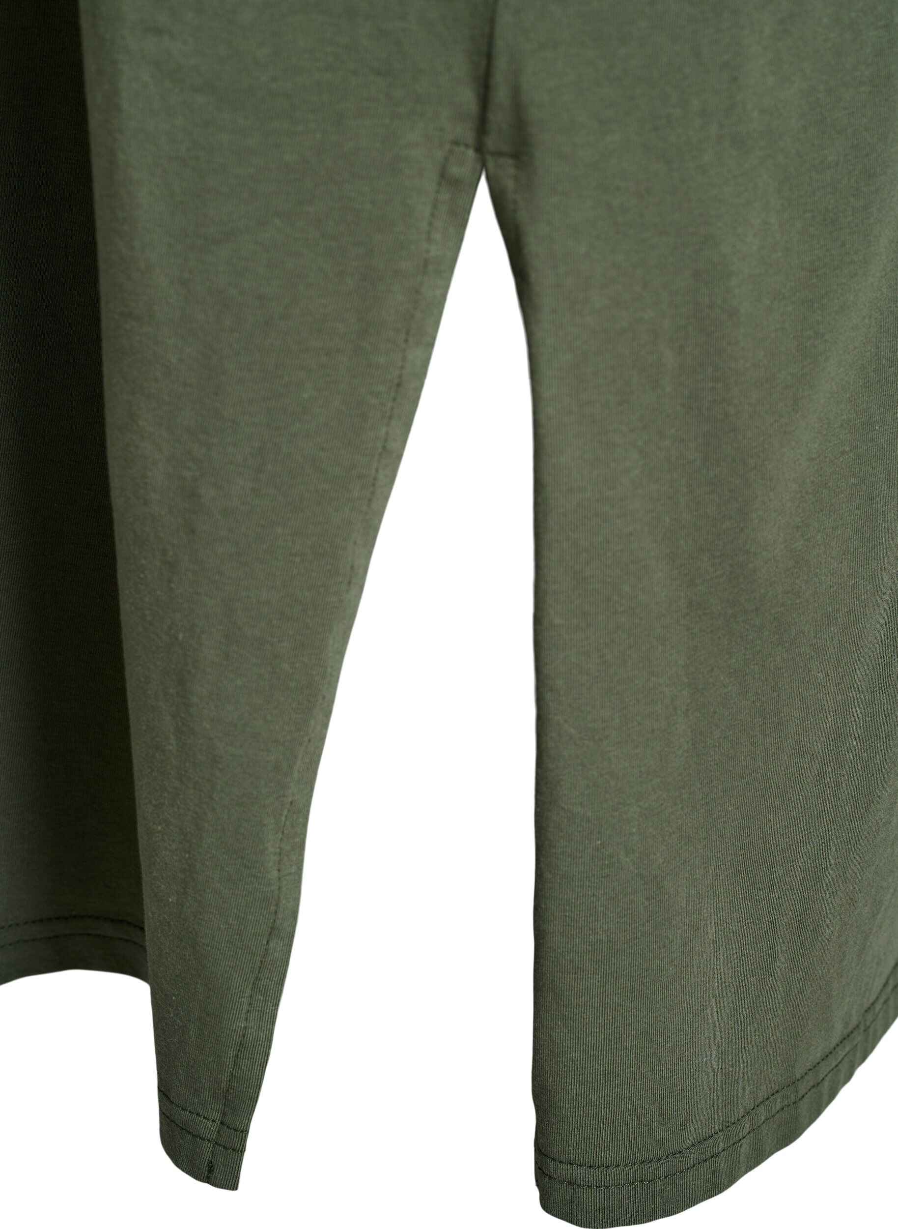 ZizziMidi-T-Shirtkleid mit V-Ausschnitt., 2151, Packshot image number 3