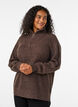 Strickpullover mit hohem Kragen und Rei&szlig;verschluss, Braun, Model image number 0