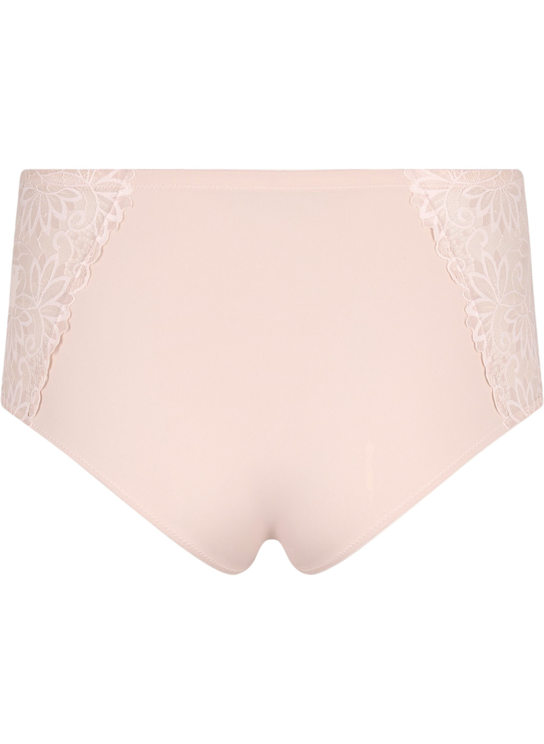 ZizziHipster-Slip mit normaler Taille und Spitze, Pink Tint, Packshot image number 1