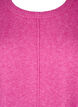 Strickbluse mit Rundhalsausschnitt und Mittelnaht, Fuchsia Red Mel., Packshot image number 2