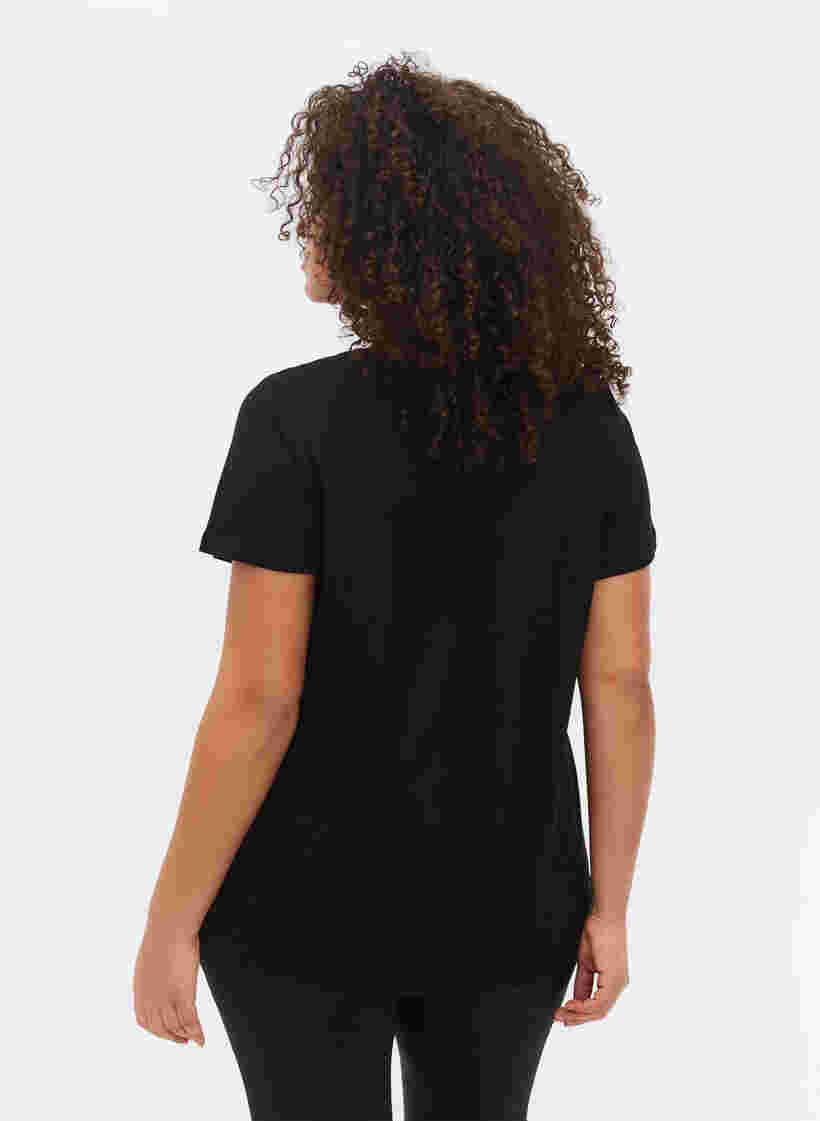 Trainings-T-Shirt mit Print, Black w. Raise, Model image number 1