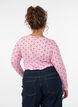 Bluse aus Mesh mit Print, Pink, Model image number 2