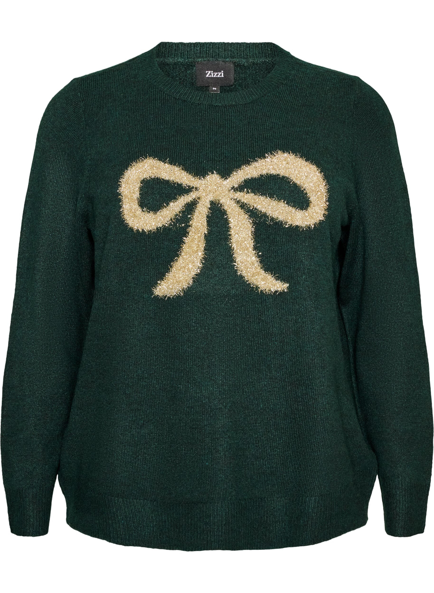 Pullover mit Glitzerschleife