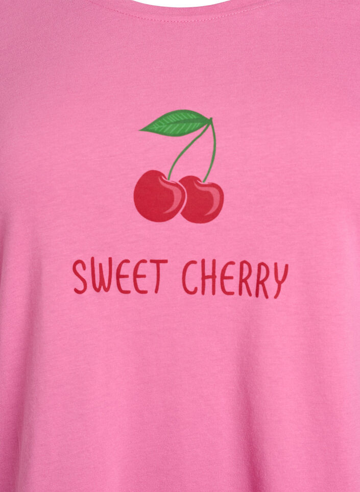 T-Shirt mit Print, Pink, Packshot image number 2