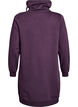Kurzes Sweatshirtkleid mit Stehkragen und Taschen, Lila, Packshot image number 1
