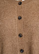 Rippenstrick Strickjacke mit Kn&ouml;pfen, Braun, Packshot image number 2