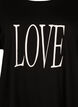 Oversize T-Shirt mit Druck, Black W. Love, Packshot image number 2