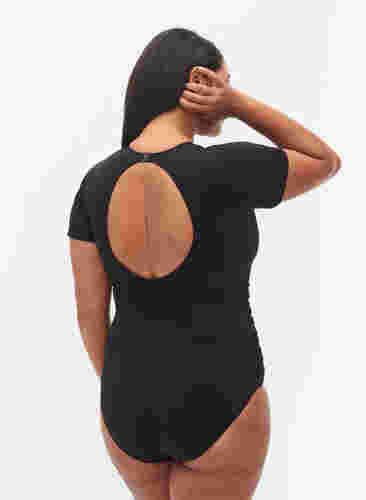 Badeanzug mit Kurzarm, Black, Model image number 1