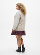 Strickweste mit Rippb&auml;ndern, Beige, Model image number 2