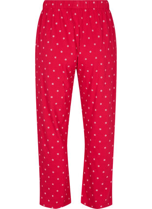 Schlafanzughose aus Baumwolle mit Print, Tango Red AOP, Packshot image number 1