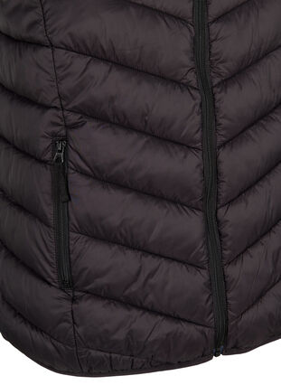 Kurze Weste mit Reißverschluss und Taschen, Black, Packshot image number 3