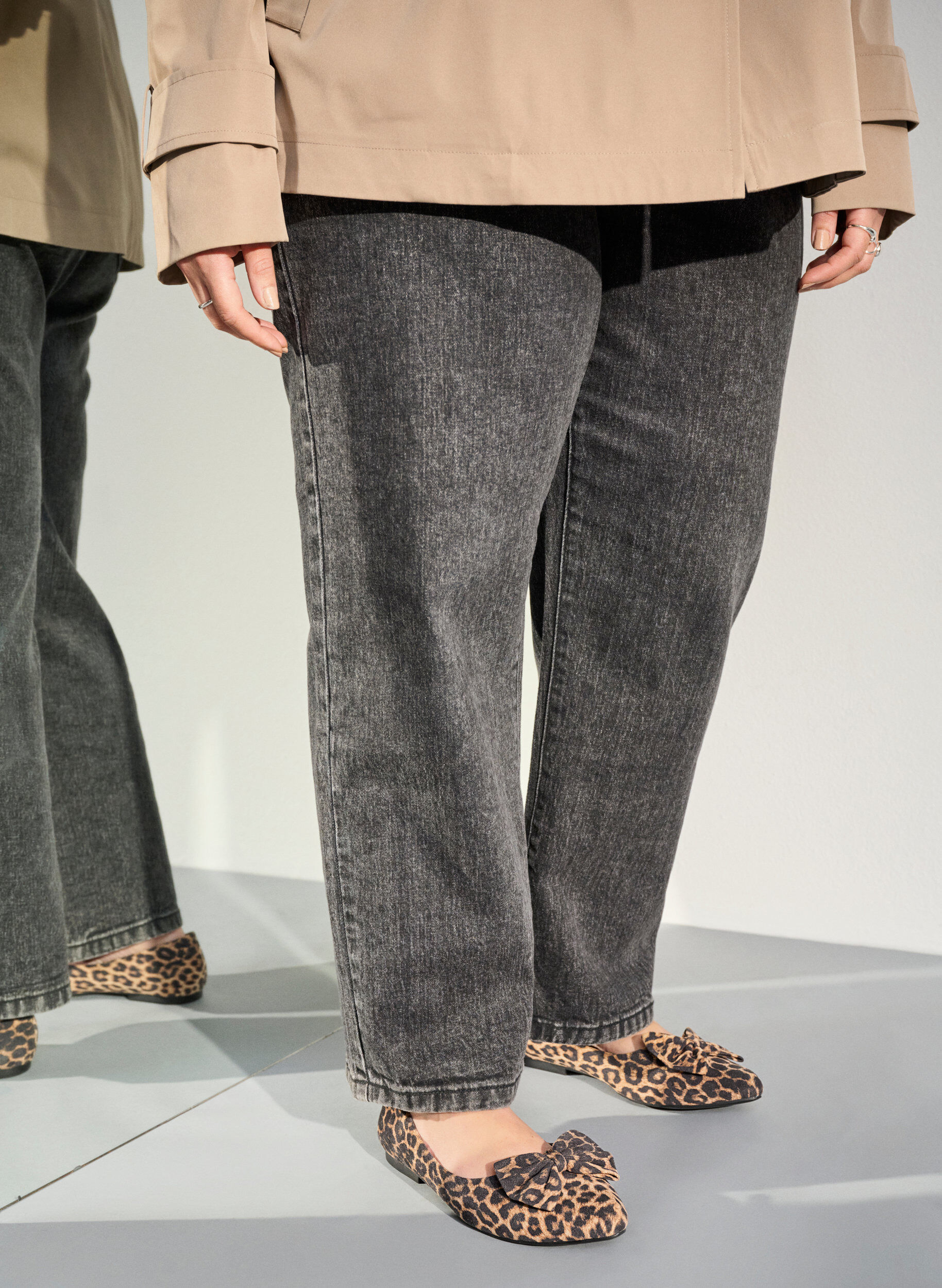 Extra-Weite - Ballerina-Pumps mit Schleife