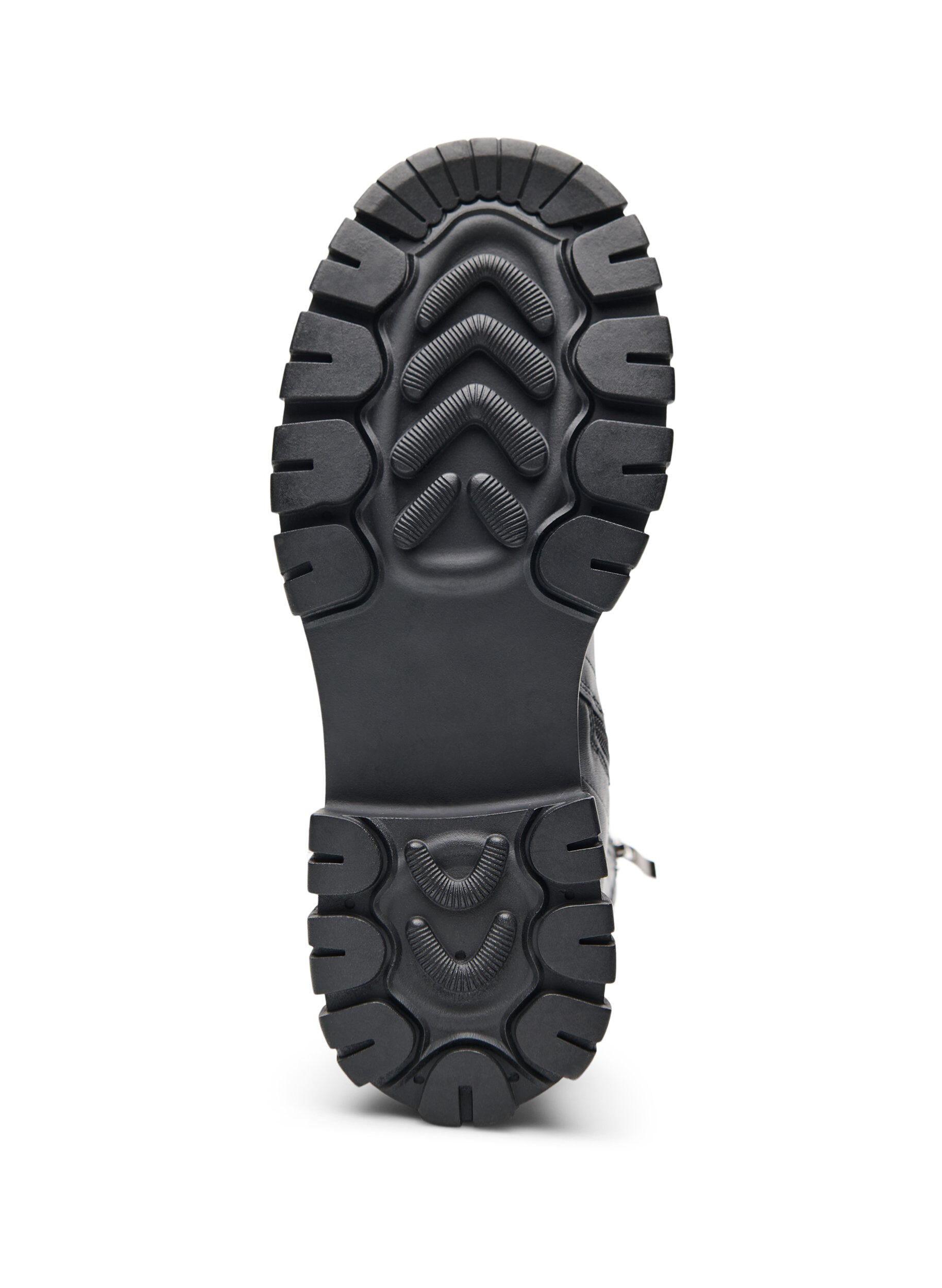 ZizziExtra-Weite - Kn&ouml;chenstiefel mit Lackdetails, Schwarz, Packshot image number 5