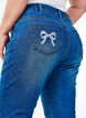 Emily slim fit Denim-Caprihose, Blau, Model image number 3