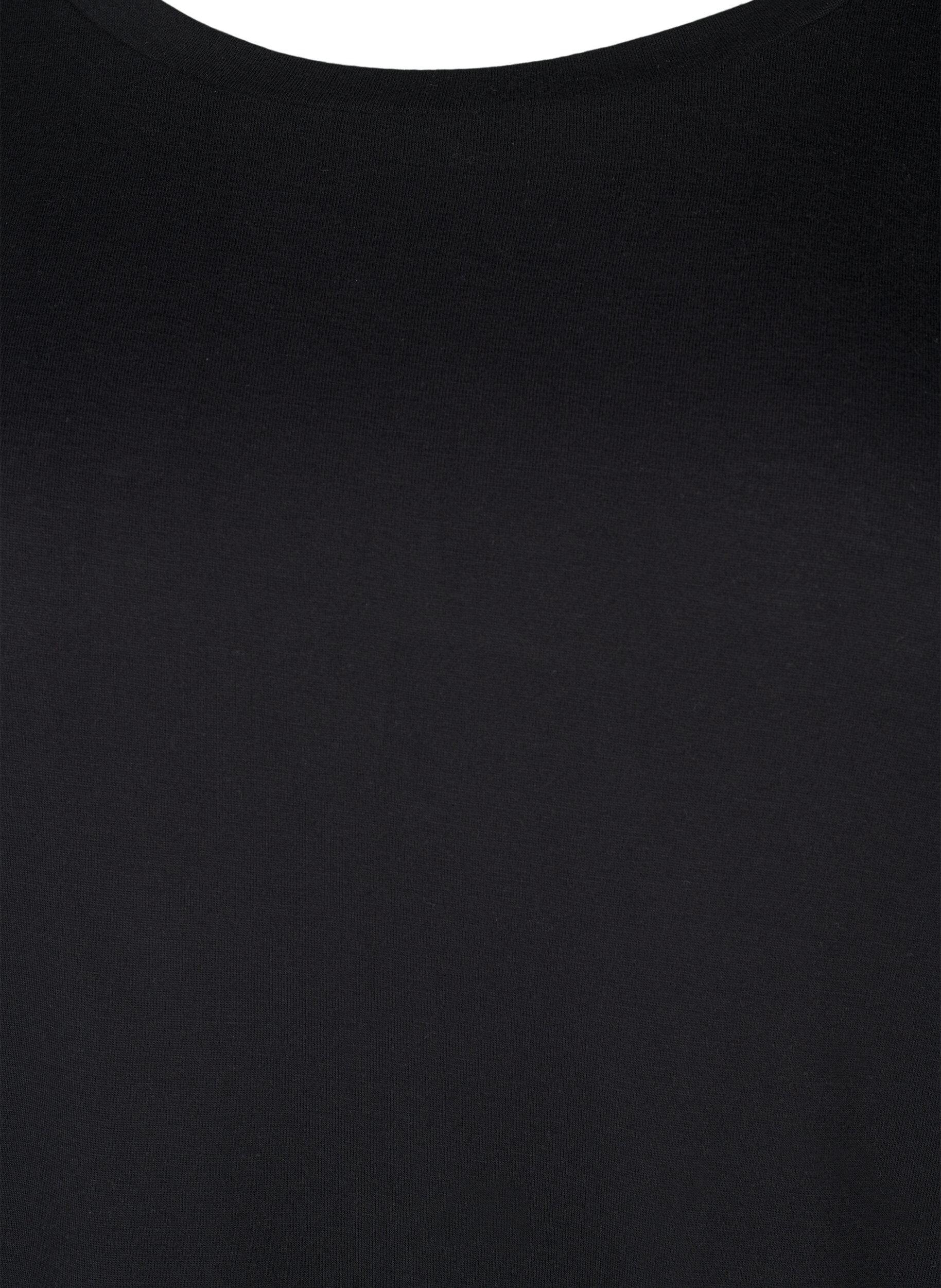 ZizziT-Shirt aus Wolle und Viskose, Black, Packshot image number 2