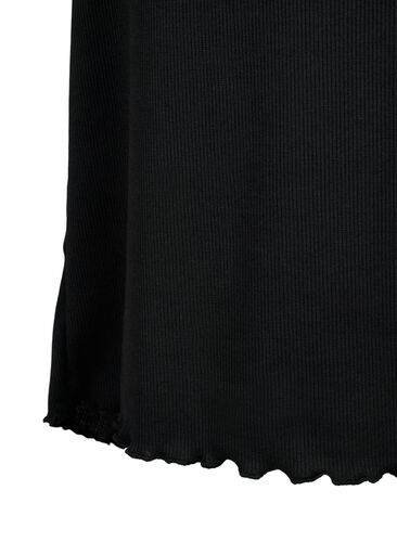 Schwangerschaftskleid aus Ripp, Black, Packshot image number 3