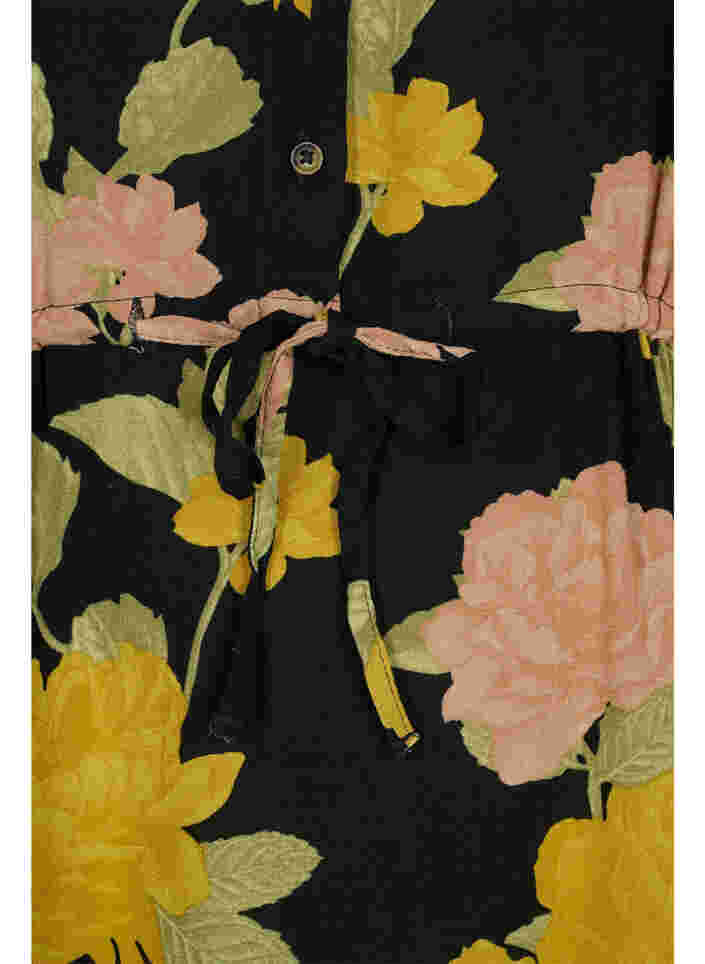 Geblümtes Viskosekleid mit Spitze, Scarab Flower, Packshot image number 3
