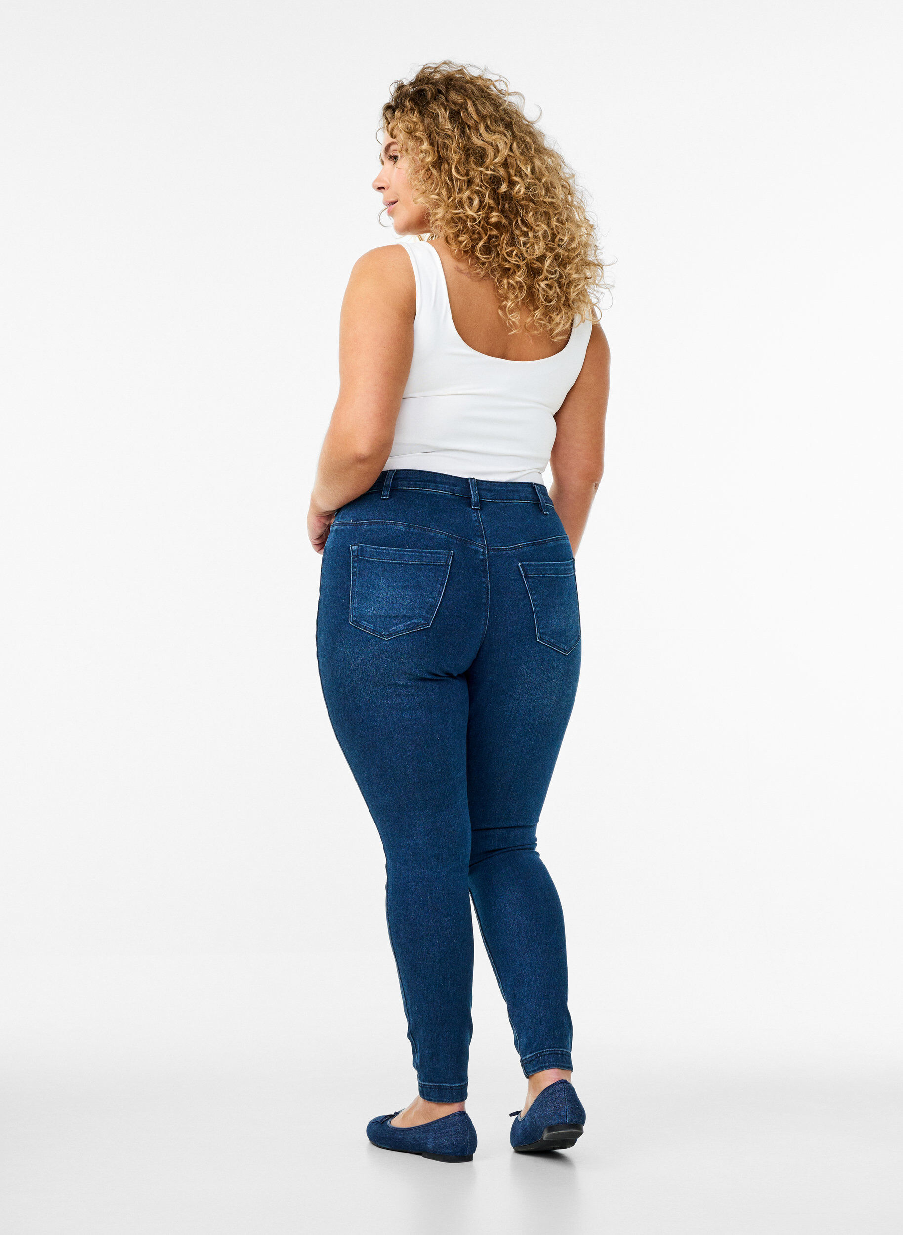 ZizziJeggings aus Baumwollmischung, Blau, Model image number 1