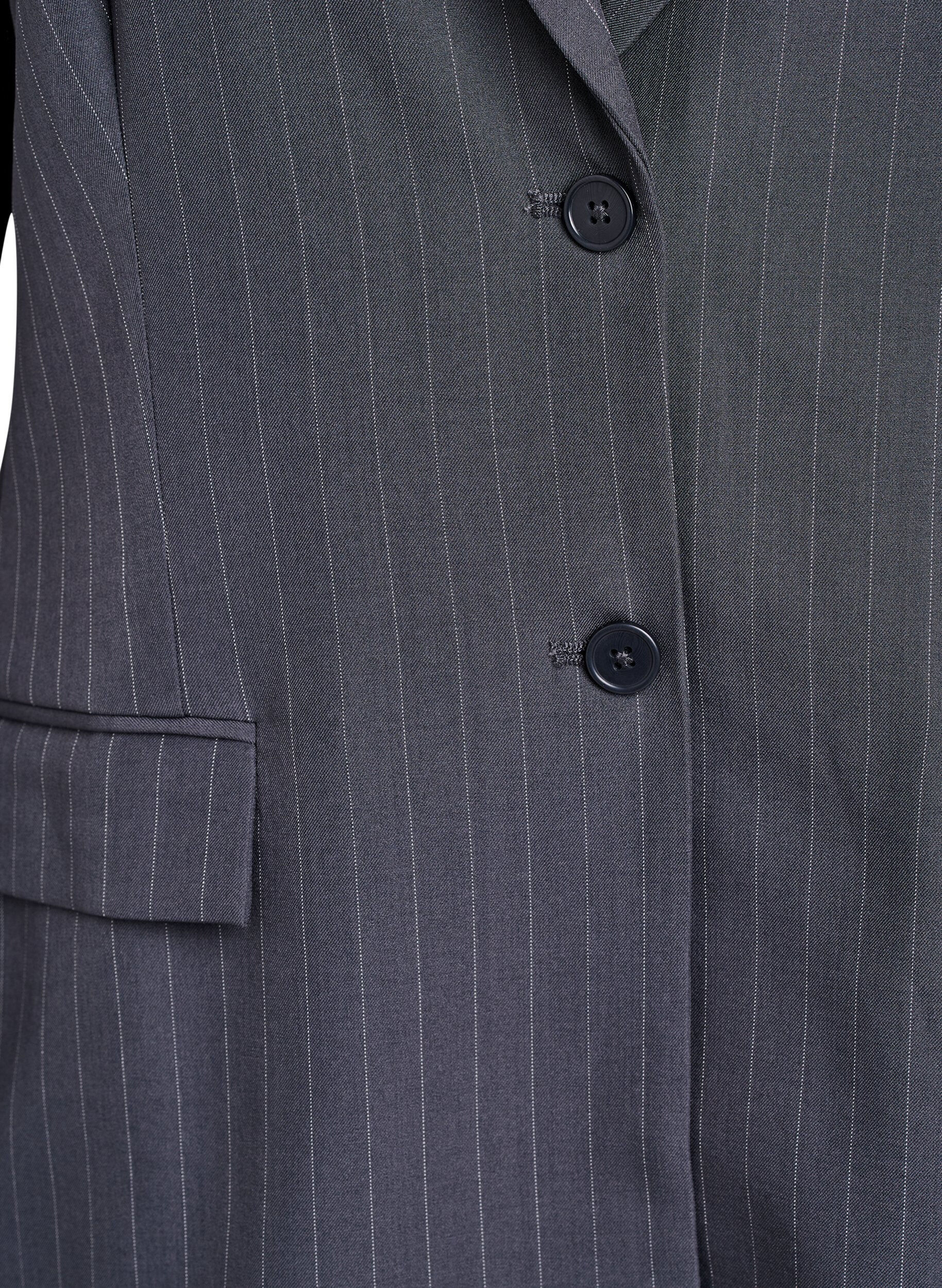 ZizziFLASH - Blazer mit Taschen und Schlitzen, Grau, Packshot image number 2