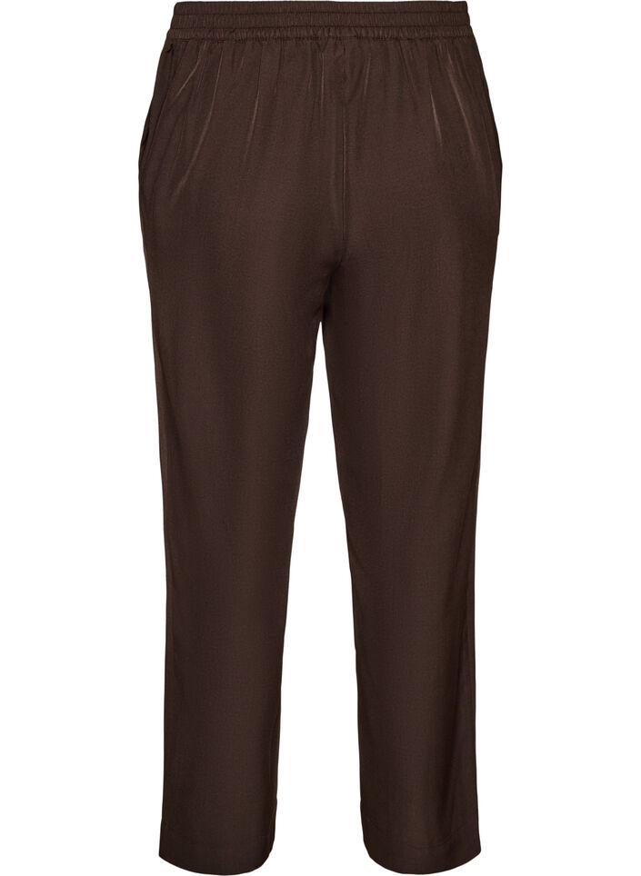 Lockere Hose mit Taschen, Braun, Packshot image number 1