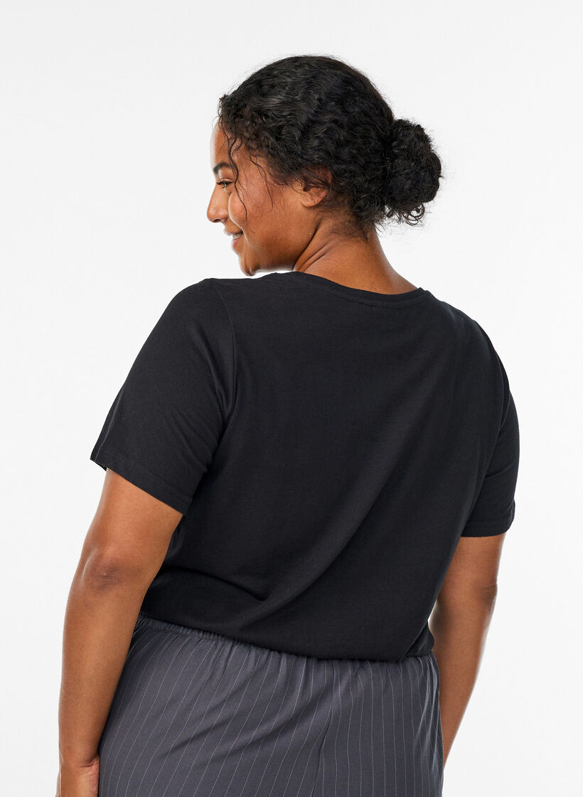 FLASH - T-Shirt mit Print, Schwarz, Model image number 2