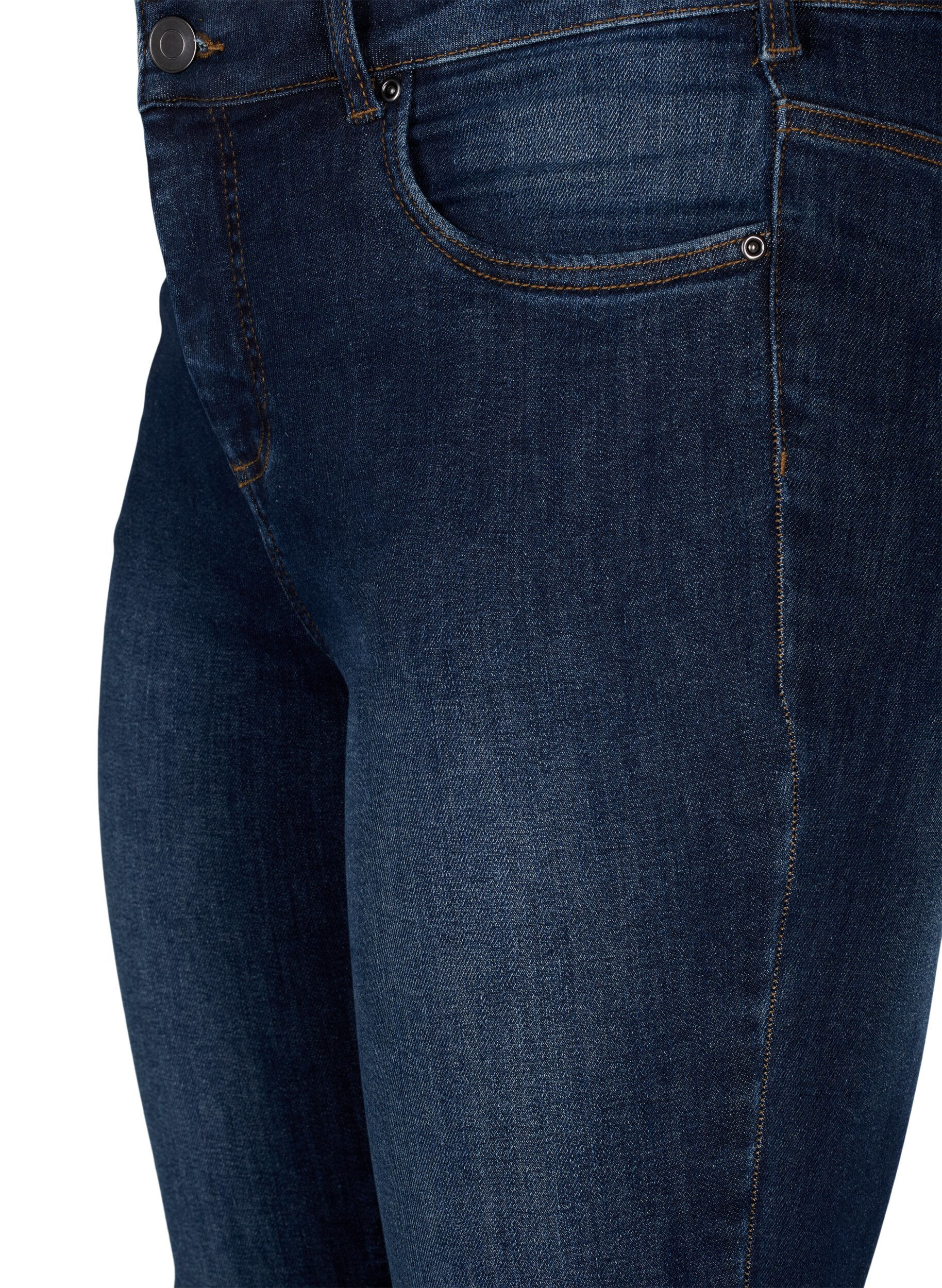 ZizziSuper Slim-Fit-Jeans mit hoher Taille, Dark Blue, Packshot image number 2